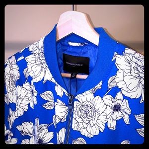 Banana Republic Factory Floral Bomber Jacket